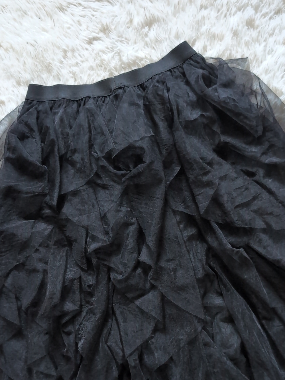 Blackmilk The Black Pirouette Layered Tulle Kawaii Goth Midi Skirt Small - Picture 10 of 13